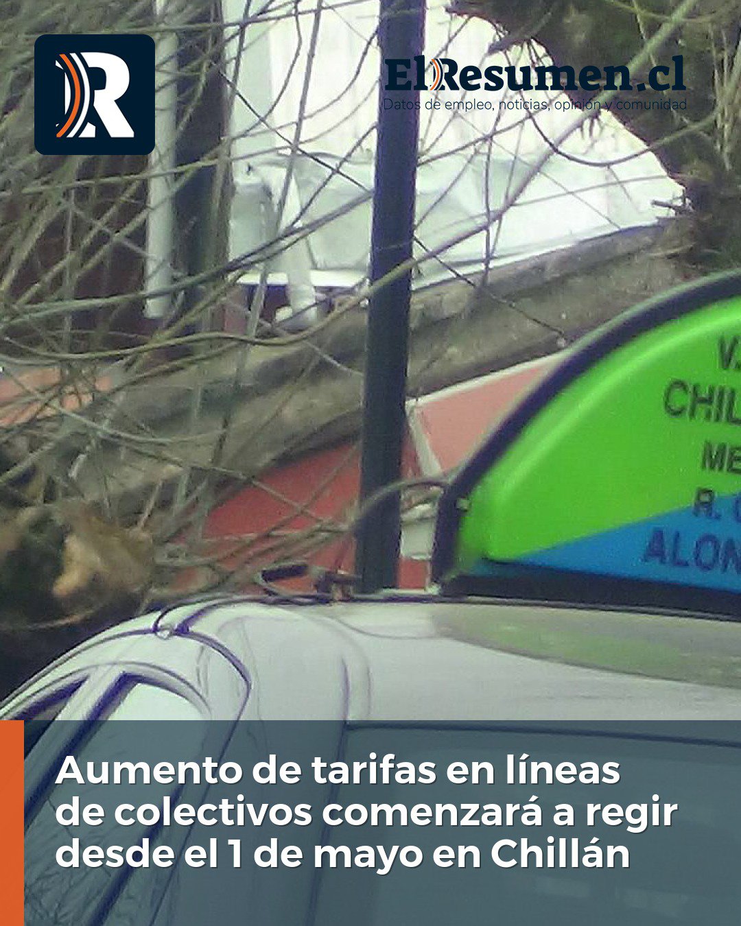 Aumento de tarifas en líneas de colectivos comenzará a regir desde el 1 de mayo en Chillán