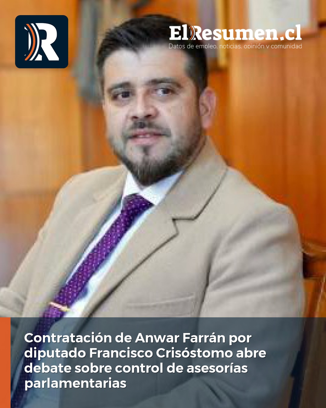 Contratación de Anwar Farrán por diputado Francisco Crisóstomo abre debate sobre control de asesorías parlamentarias