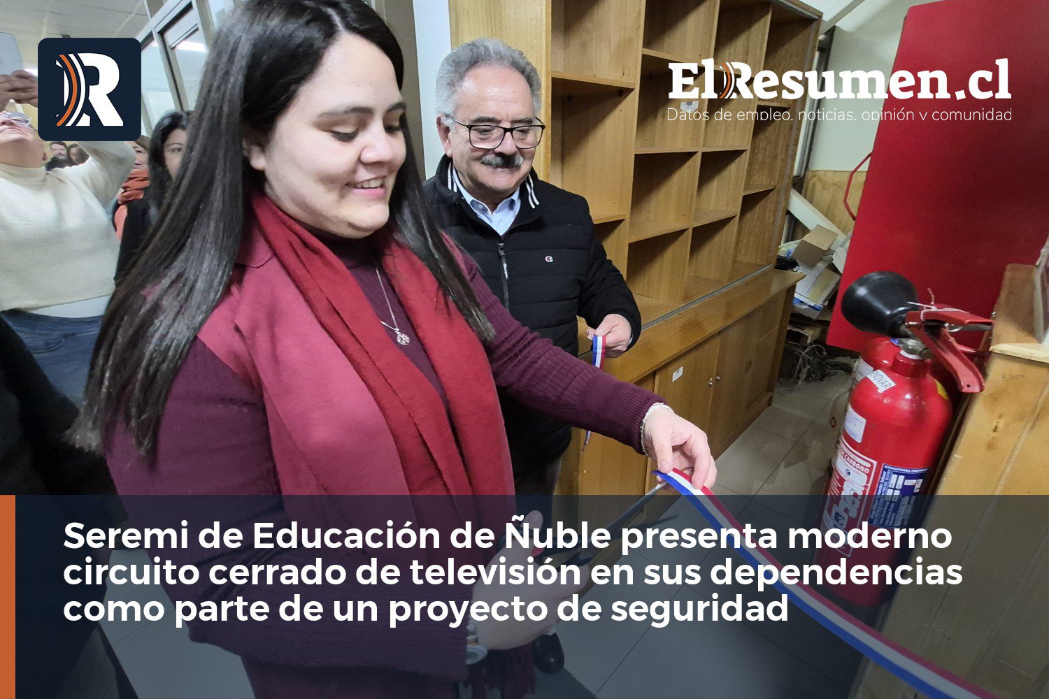 Seremi de Educación de Ñuble presenta moderno circuito cerrado de televisión en sus dependencias como parte de proyecto de seguridad