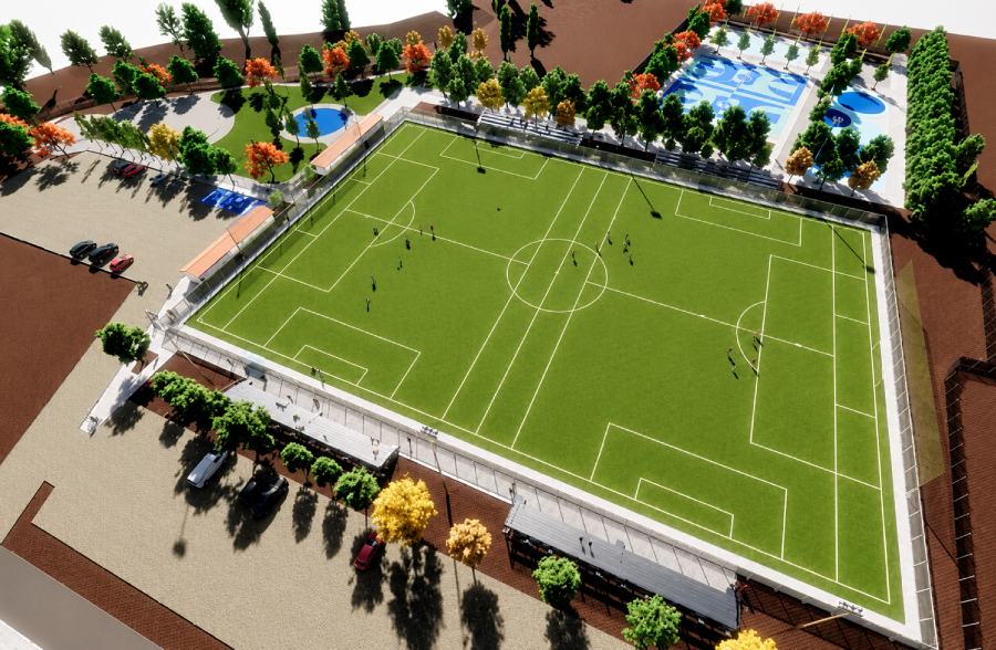 Avanza la construcción del Parque Deportivo Mariano Egaña en Chillán Viejo con importante inversión