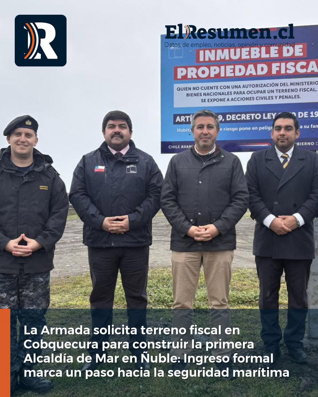 La Armada solicita terreno fiscal en Cobquecura para construir la primera Alcaldía de Mar en Ñuble: Ingreso formal marca un paso hacia la seguridad marítima