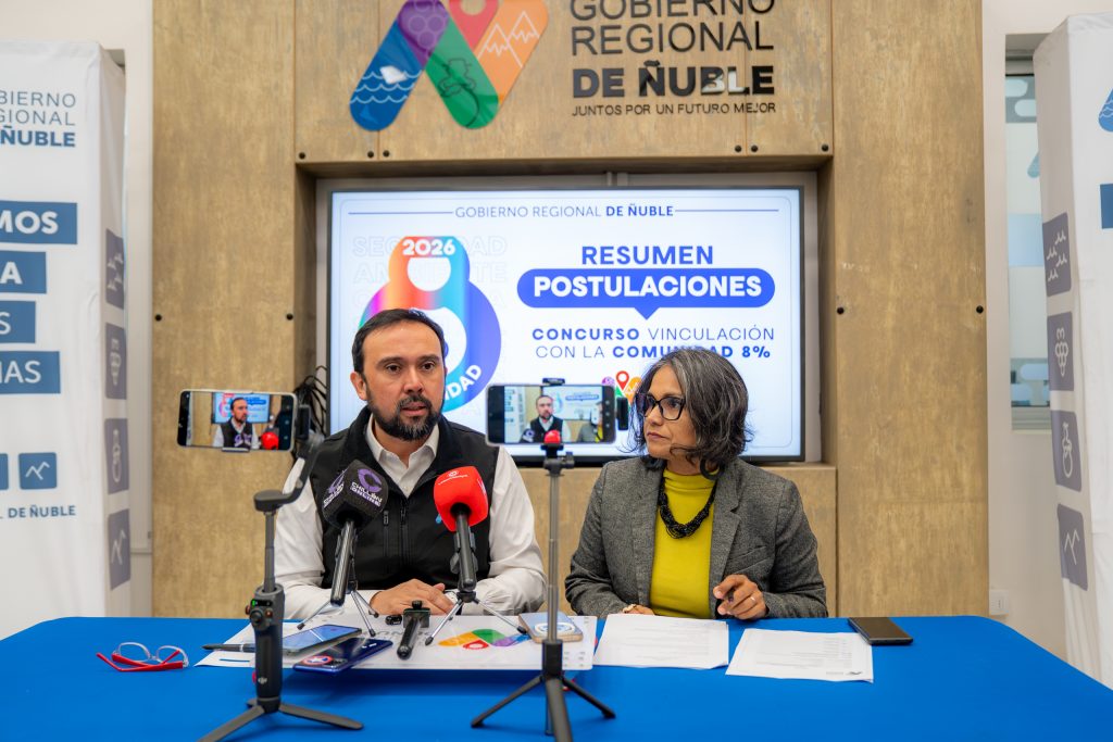 2.645 proyectos sociales postulados en Ñuble para el Concurso Vinculación con la Comunidad 8% 2026: Aumento de 300 iniciativas respecto al año anterior